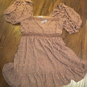 ASOS design lace insert mini skater dress